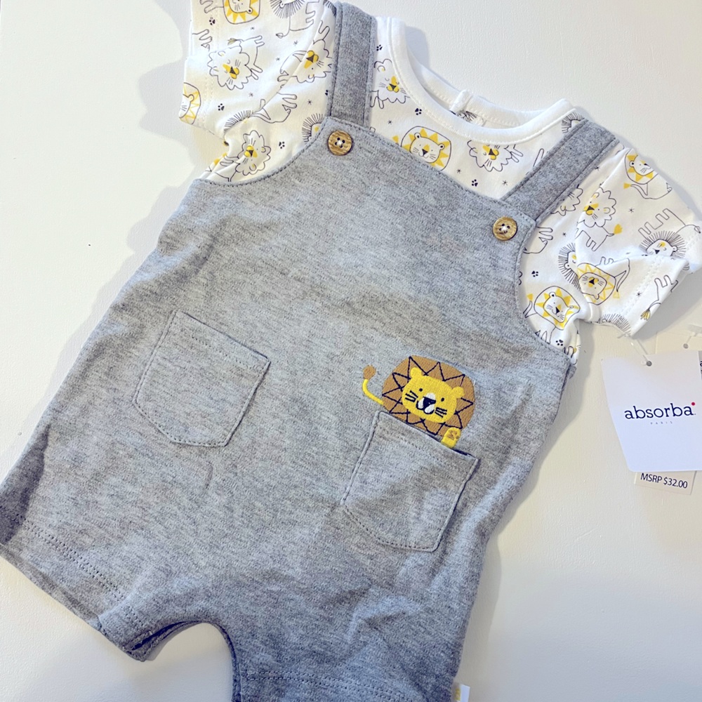NWT Absorba Little Lion One Piece Size 0-3 Months